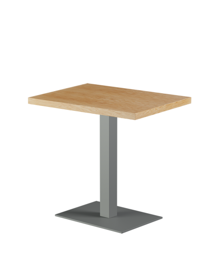 Stolik Alfa 40x55 szary blat drewniano-fornirowany