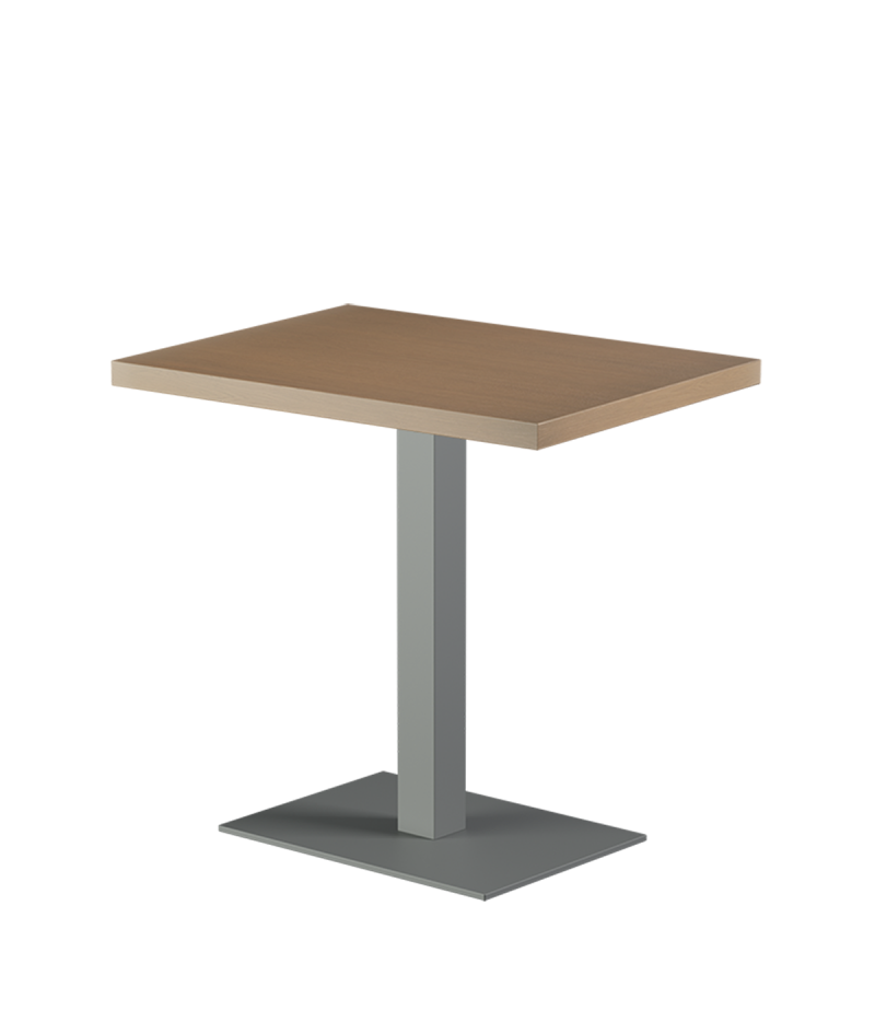 Stolik Alfa 40x55 szary blat drewniano-fornirowany