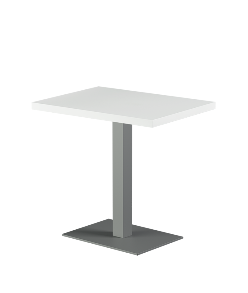 Stolik Alfa 40x55 szary blat drewniano-fornirowany