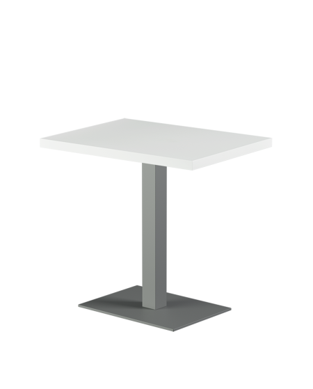 Stolik Alfa 40x55 szary blat drewniano-fornirowany
