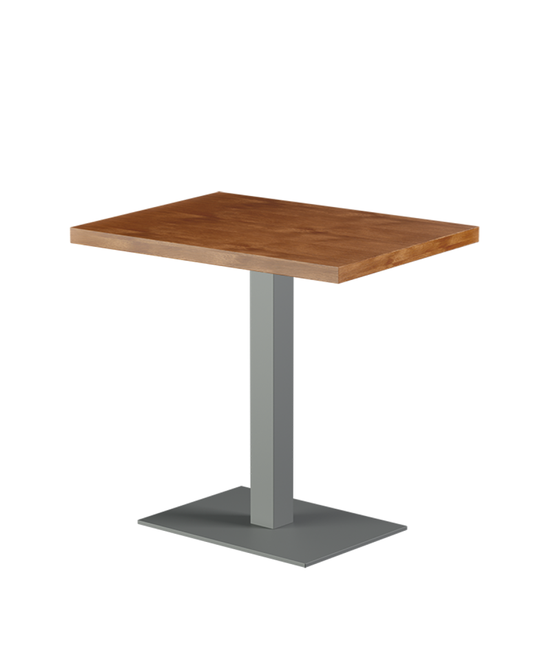 Stolik Alfa 40x55 szary blat drewniano-fornirowany