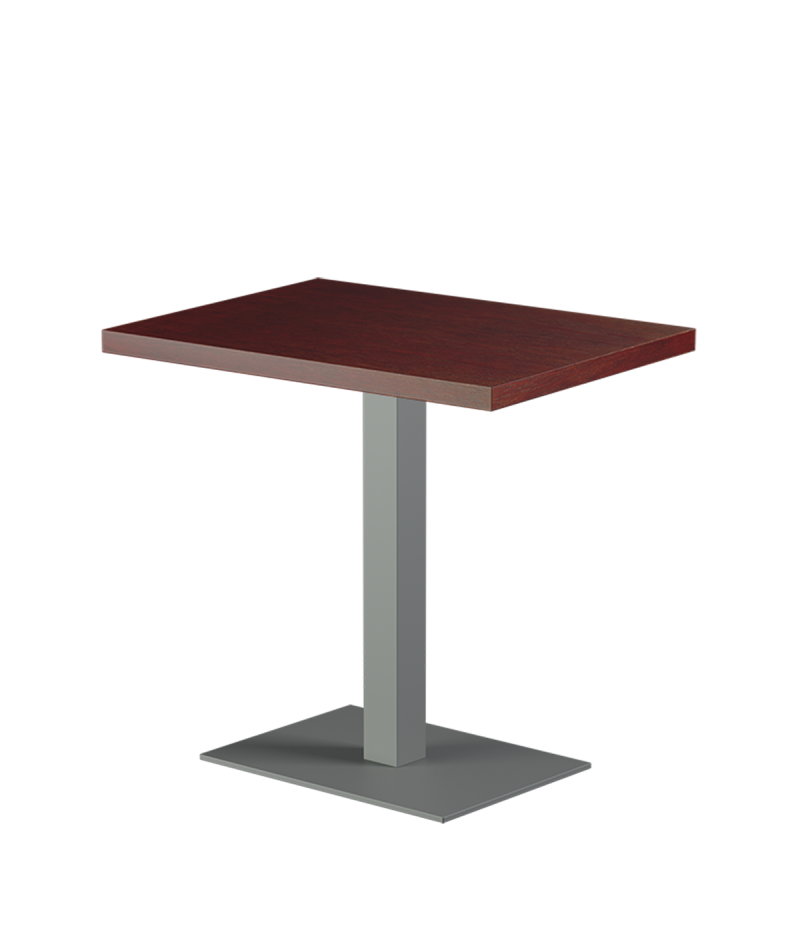 Stolik Alfa 40x55 szary blat drewniano-fornirowany