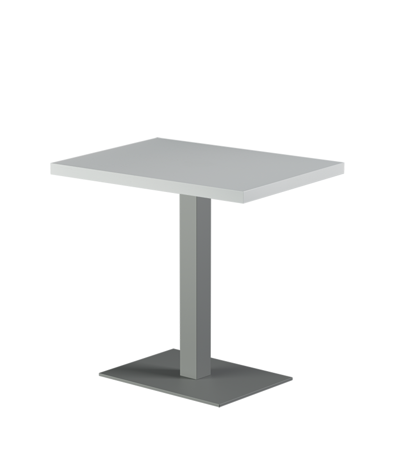 Stolik Alfa 40x55 szary blat drewniano-fornirowany