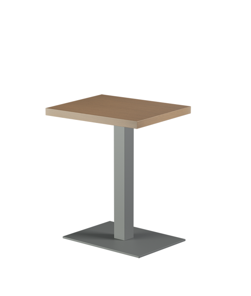 Stolik Alfa 40x55 szary blat drewniano-fornirowany