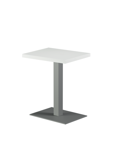 Stolik Alfa 40x55 szary blat drewniano-fornirowany