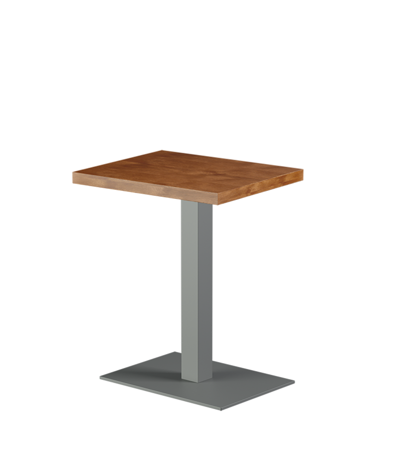 Stolik Alfa 40x55 szary blat drewniano-fornirowany