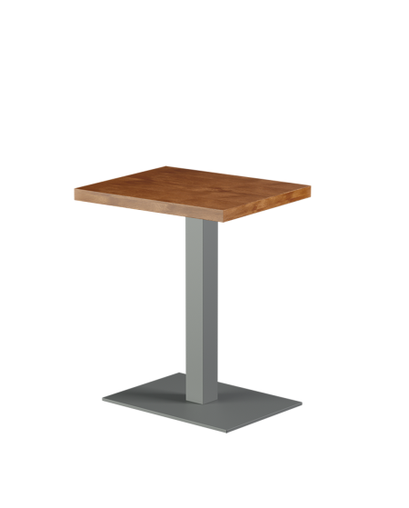 Stolik Alfa 40x55 szary blat drewniano-fornirowany