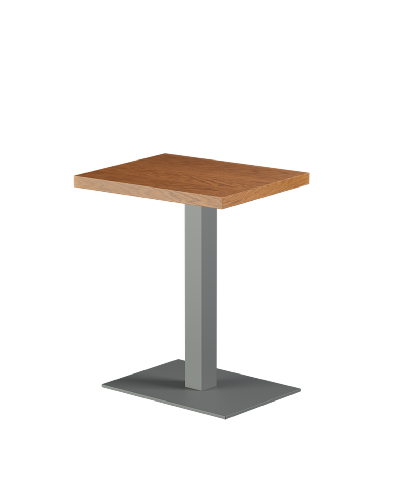 Stolik Alfa 40x55 szary blat drewniano-fornirowany
