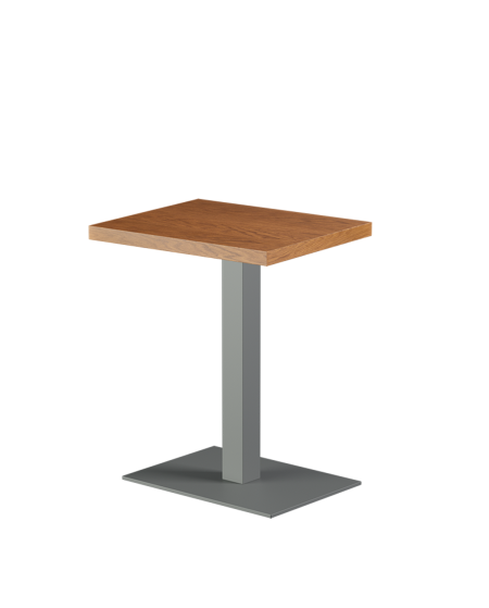 Stolik Alfa 40x55 szary blat drewniano-fornirowany