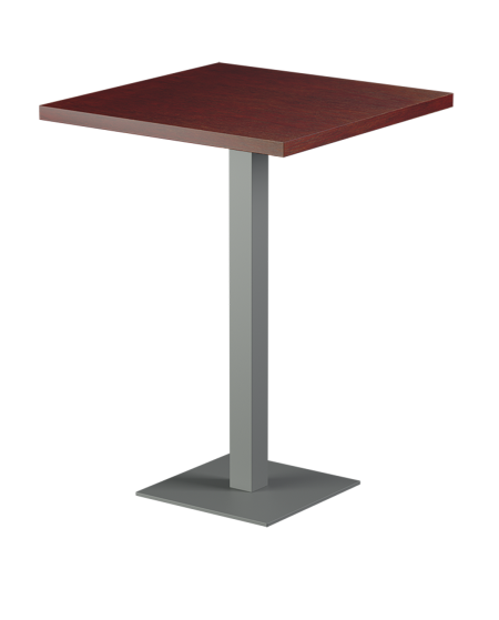 Stolik Alfa Bar szary blat drewniano-fornirowany