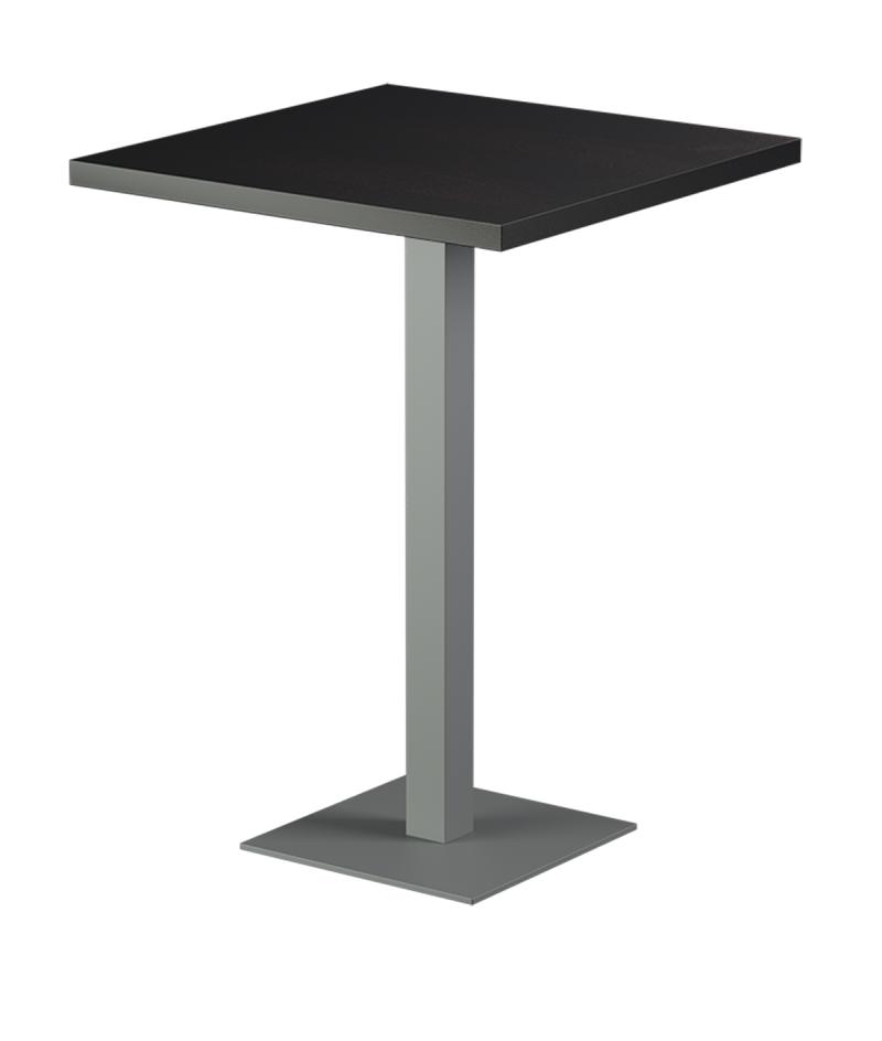 Stolik Alfa Bar szary blat drewniano-fornirowany
