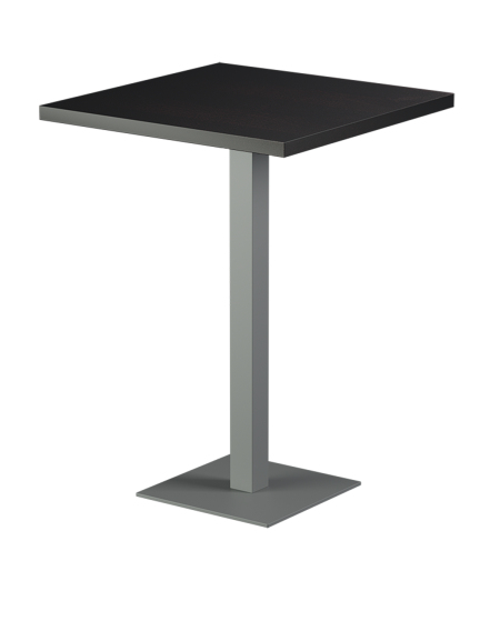 Stolik Alfa Bar szary blat drewniano-fornirowany