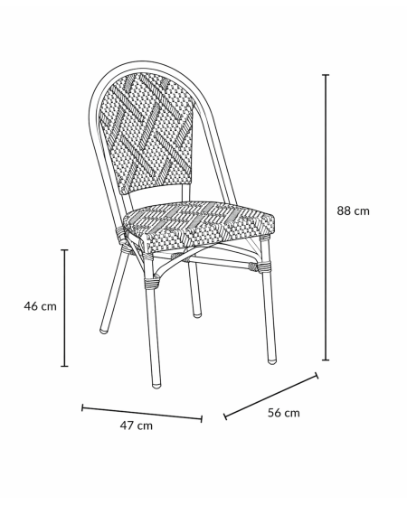 Krzesło Matteo grafitowe