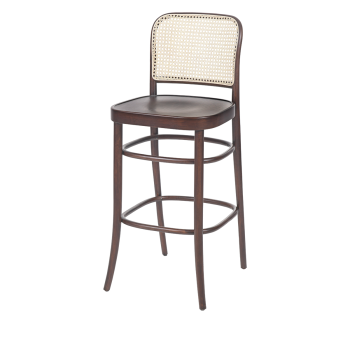 Krzesło Loomi 811 Bar rattan orzech