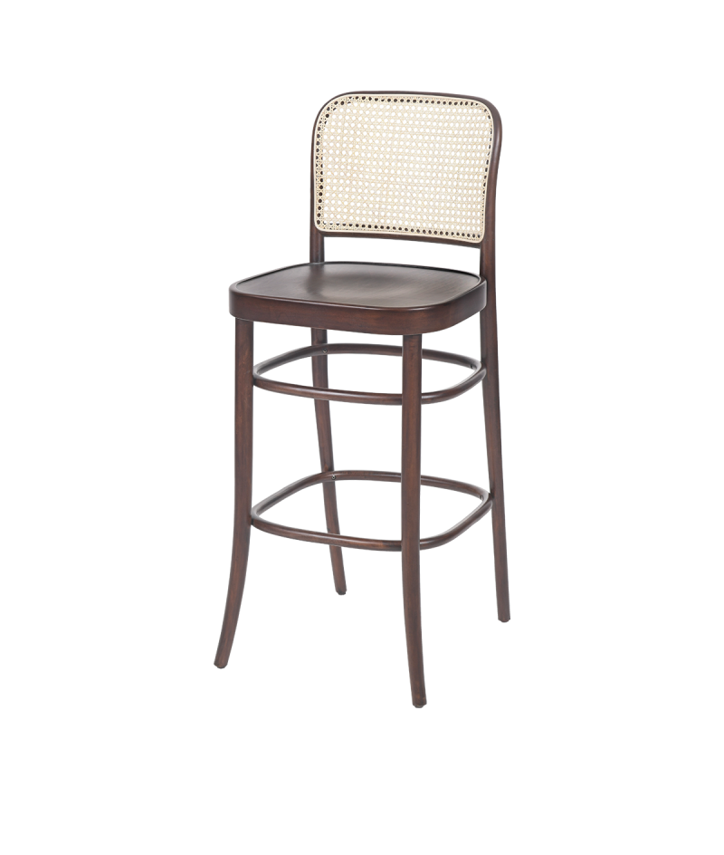Krzesło Loomi 811 Bar rattan orzech
