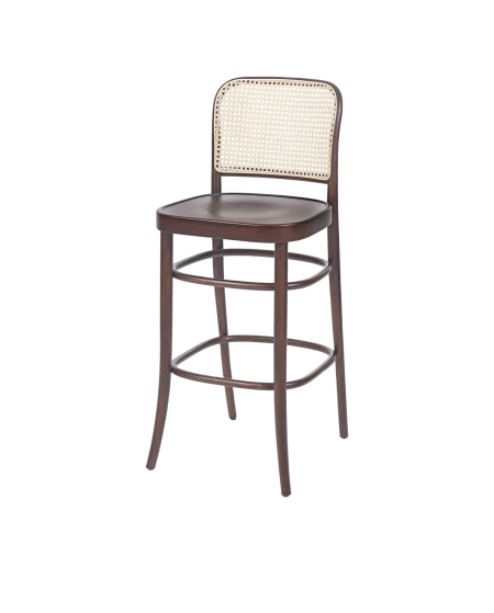 Krzesło Loomi 811 Bar rattan orzech