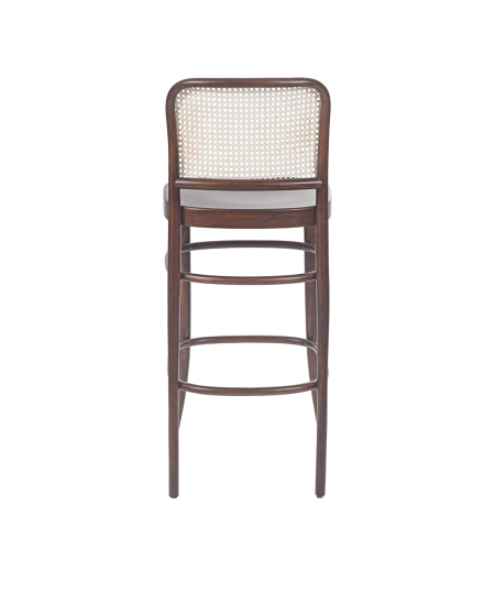 Krzesło Loomi 811 Bar rattan orzech