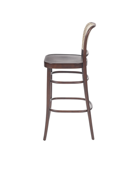 Krzesło Loomi 811 Bar rattan orzech