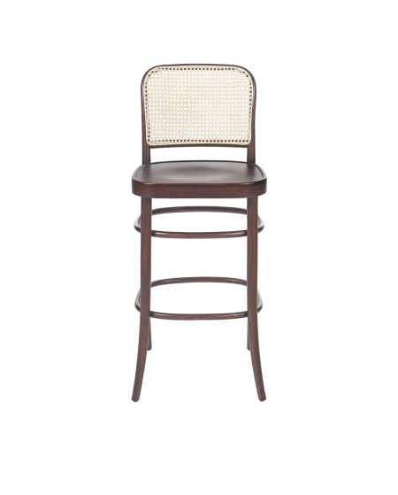 Krzesło Loomi 811 Bar rattan orzech