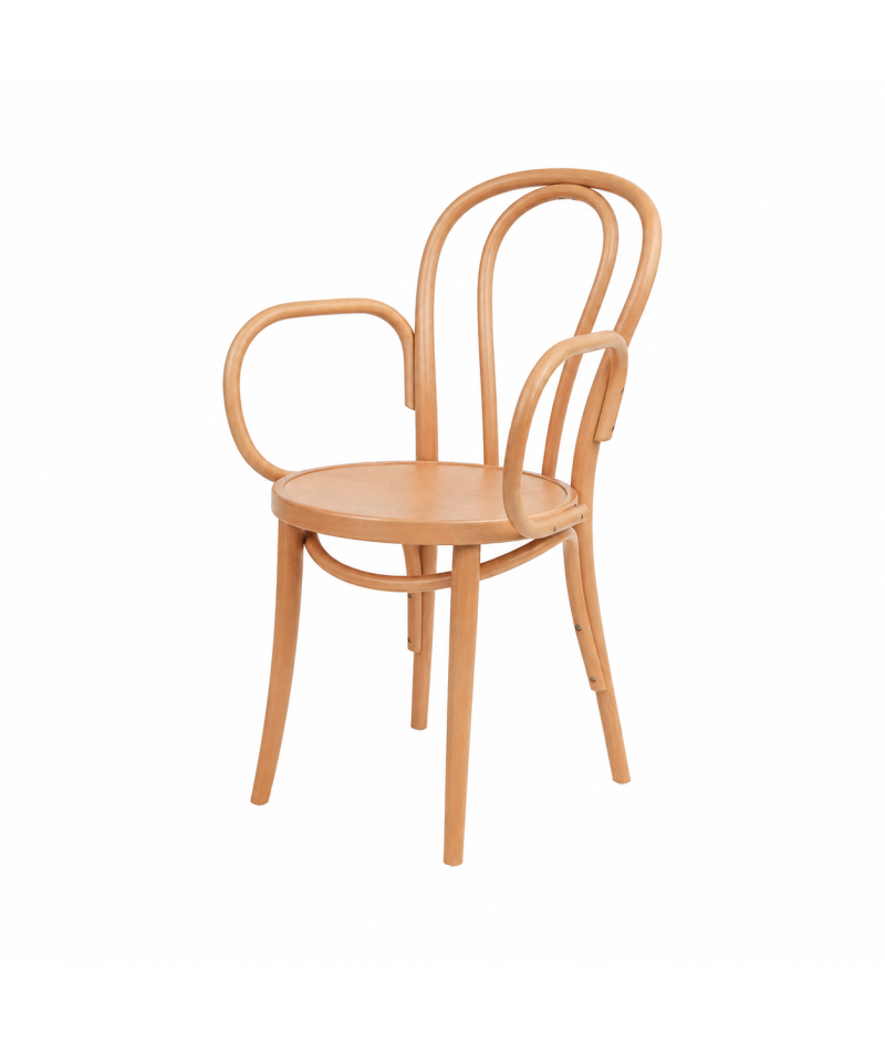 Krzesło drewniane Monet Arm naturalny