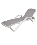 Leżak plastikowy Marina szary