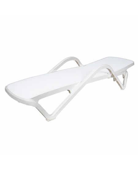 Leżak plastikowy Marina biały