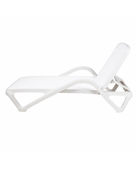 Leżak plastikowy Marina biały