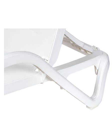 Leżak plastikowy Marina biały