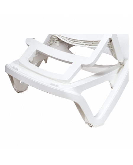 Leżak plastikowy Marina biały