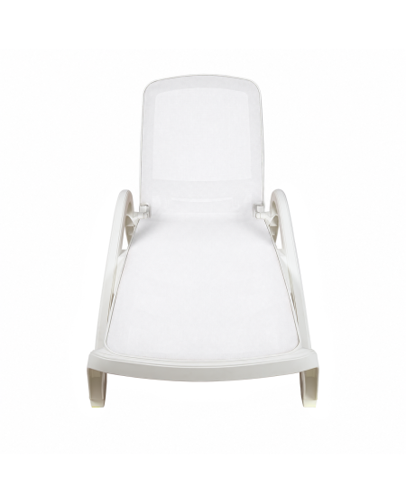 Leżak plastikowy Marina biały