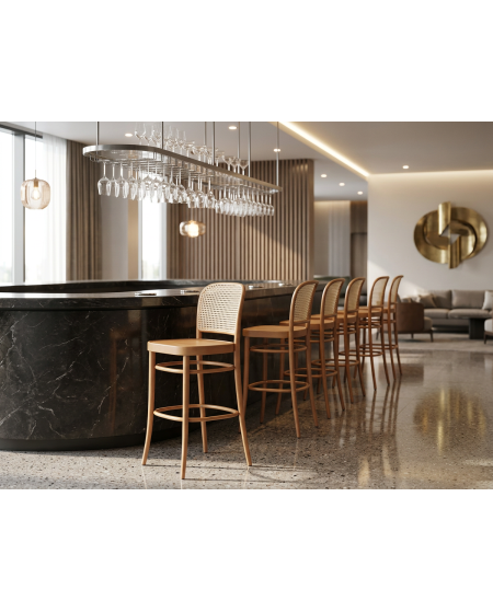 Krzesło Loomi 811 Bar rattan naturalny