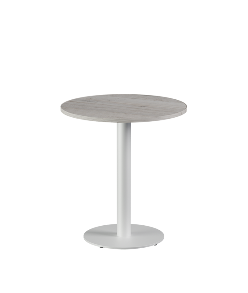 Stolik Alfa R biały blat laminowany 28 mm