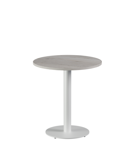 Stolik Alfa R biały blat laminowany 28 mm