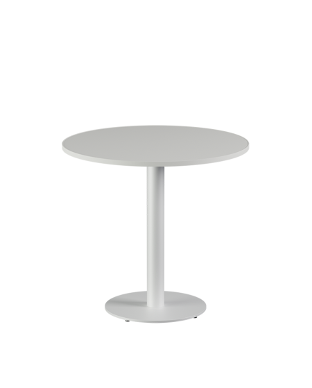 Stolik Alfa R biały blat laminowany 28 mm