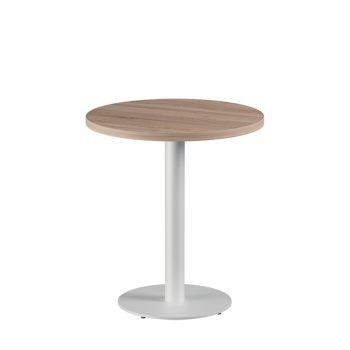 Stolik Alfa R biały blat laminowany 28 mm