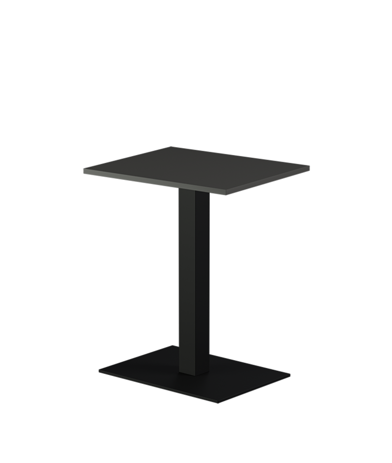 Stolik Alfa 40x55 czarny blat laminowany 28 mm