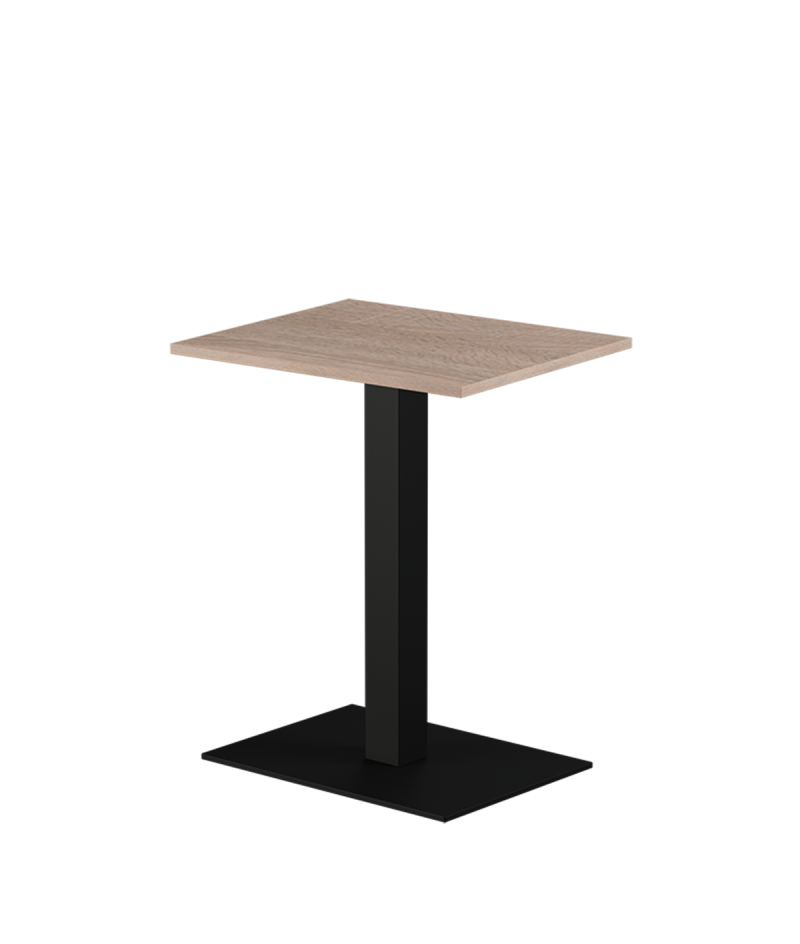 Stolik Alfa 40x55 czarny blat laminowany 28 mm