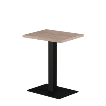Stolik Alfa 40x55 czarny blat laminowany 28 mm