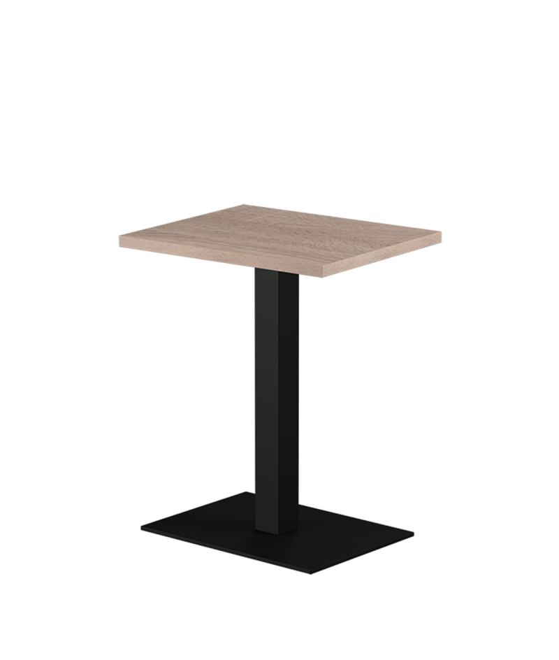 Stolik Alfa 40x55 czarny blat laminowany 28 mm