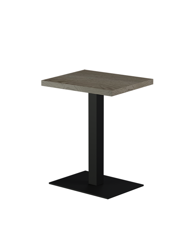 Stolik Alfa 40x55 czarny blat laminowany 28 mm
