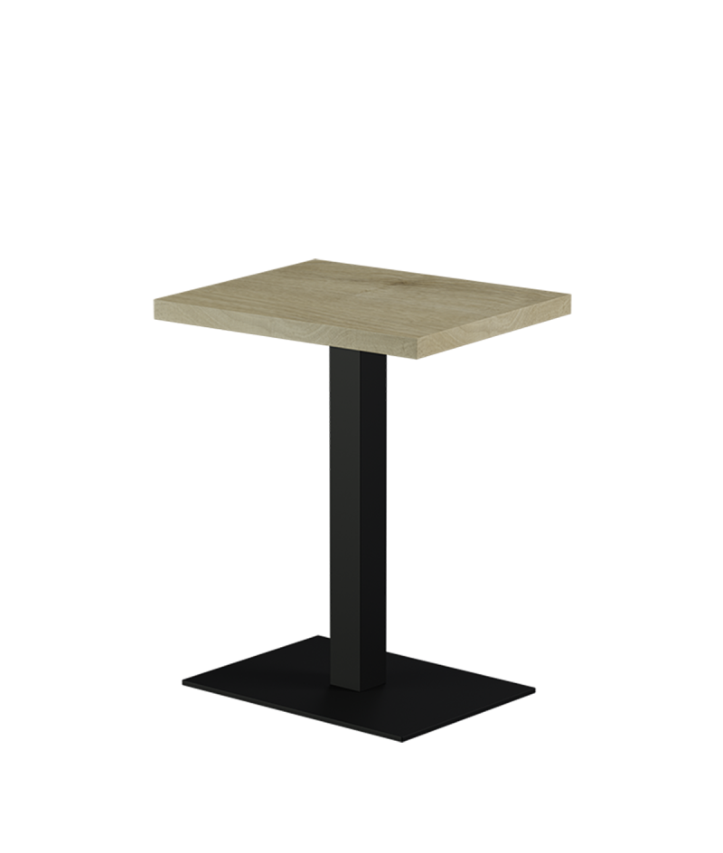 Stolik Alfa 40x55 czarny blat laminowany 28 mm