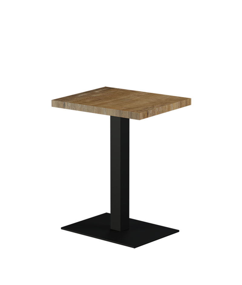Stolik Alfa 40x55 czarny blat laminowany 28 mm