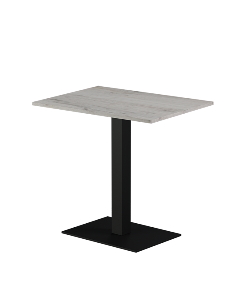 Stolik Alfa 40x55 czarny blat laminowany 28 mm