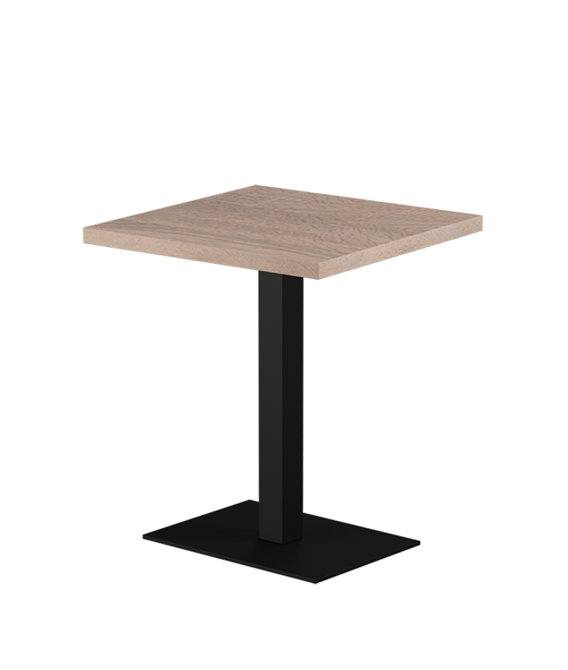 Stolik Alfa 40x55 czarny blat laminowany 28 mm