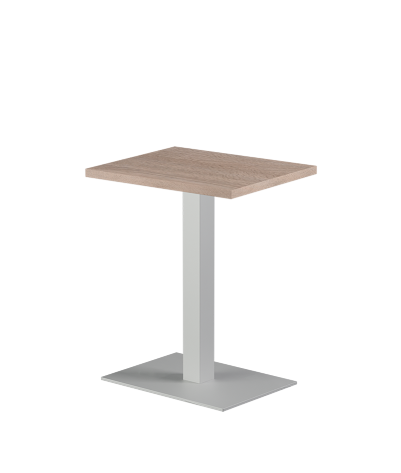 Stolik Alfa 40x55 biały blat laminowany 28 mm