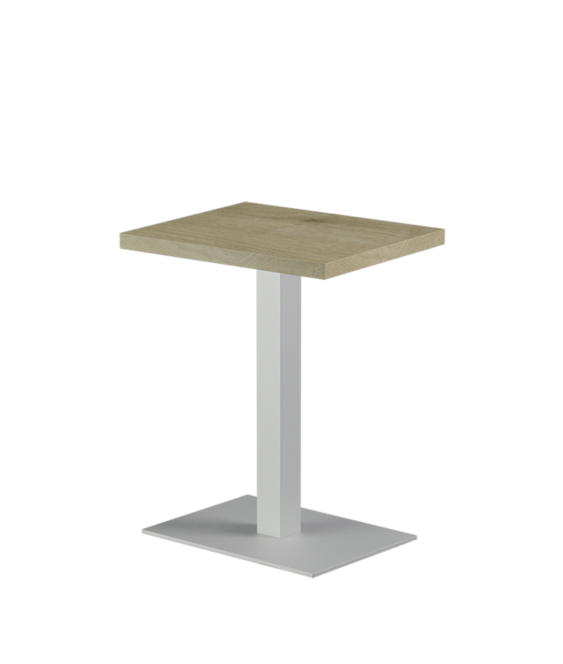 Stolik Alfa 40x55 biały blat laminowany 28 mm