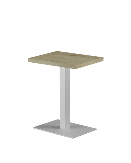 Stolik Alfa 40x55 biały blat laminowany 28 mm