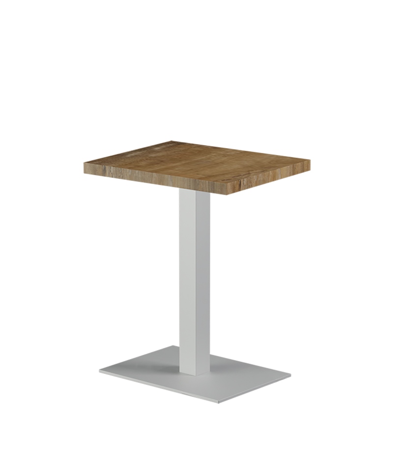 Stolik Alfa 40x55 biały blat laminowany 28 mm