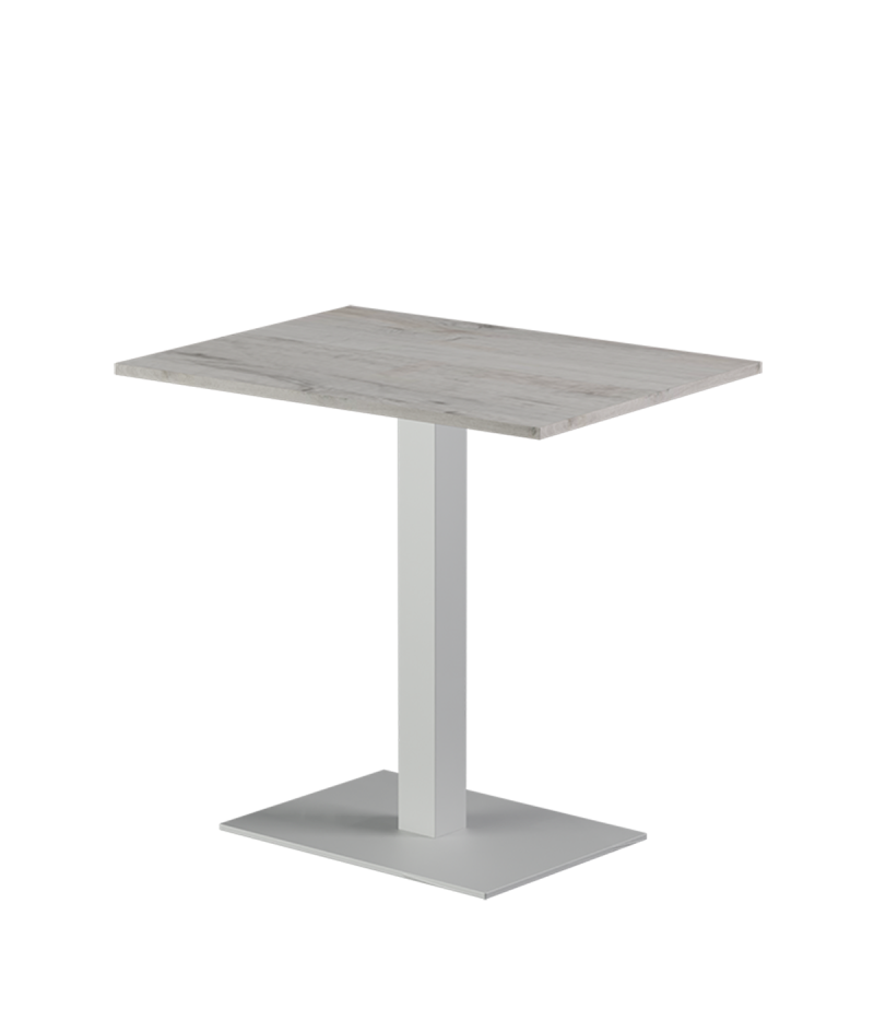 Stolik Alfa 40x55 biały blat laminowany 28 mm