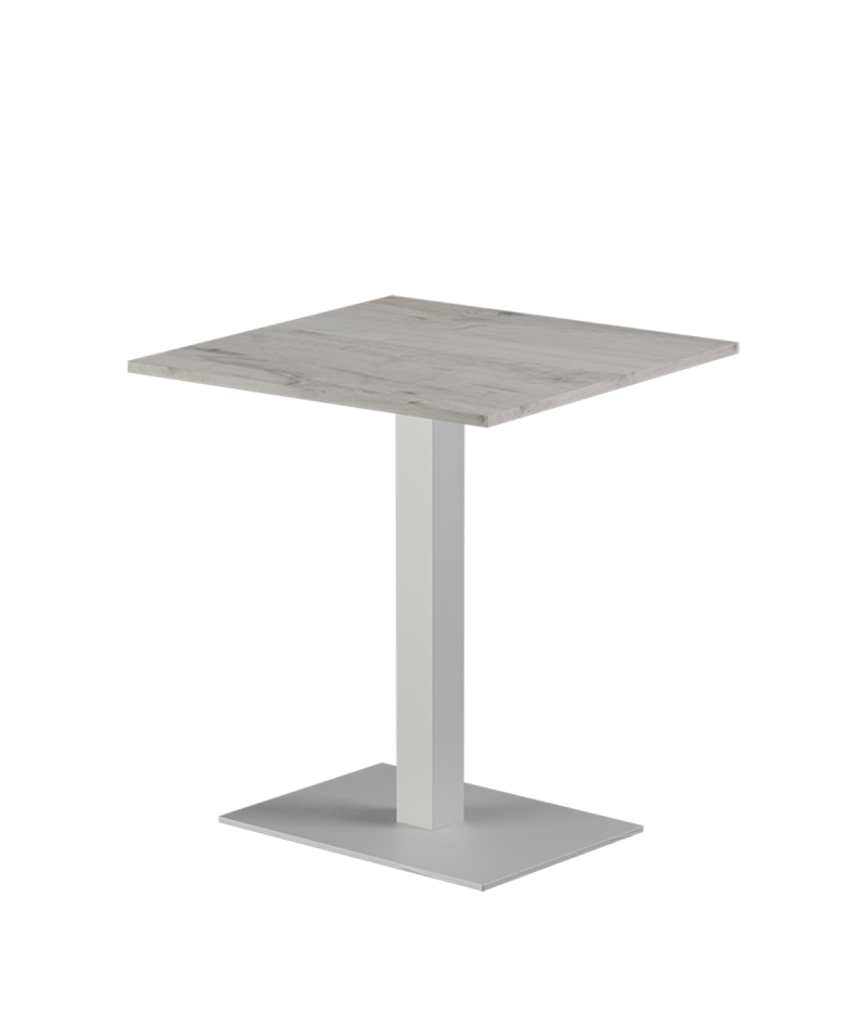 Stolik Alfa 40x55 biały blat laminowany 28 mm